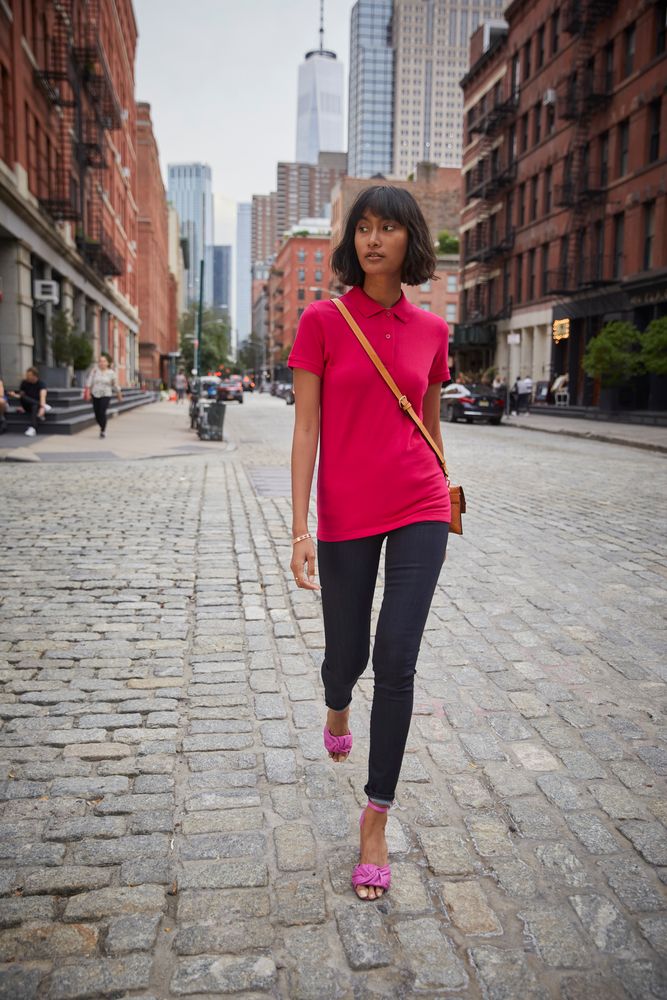 Рубашка поло женская Inspire, синяя — изображение 6