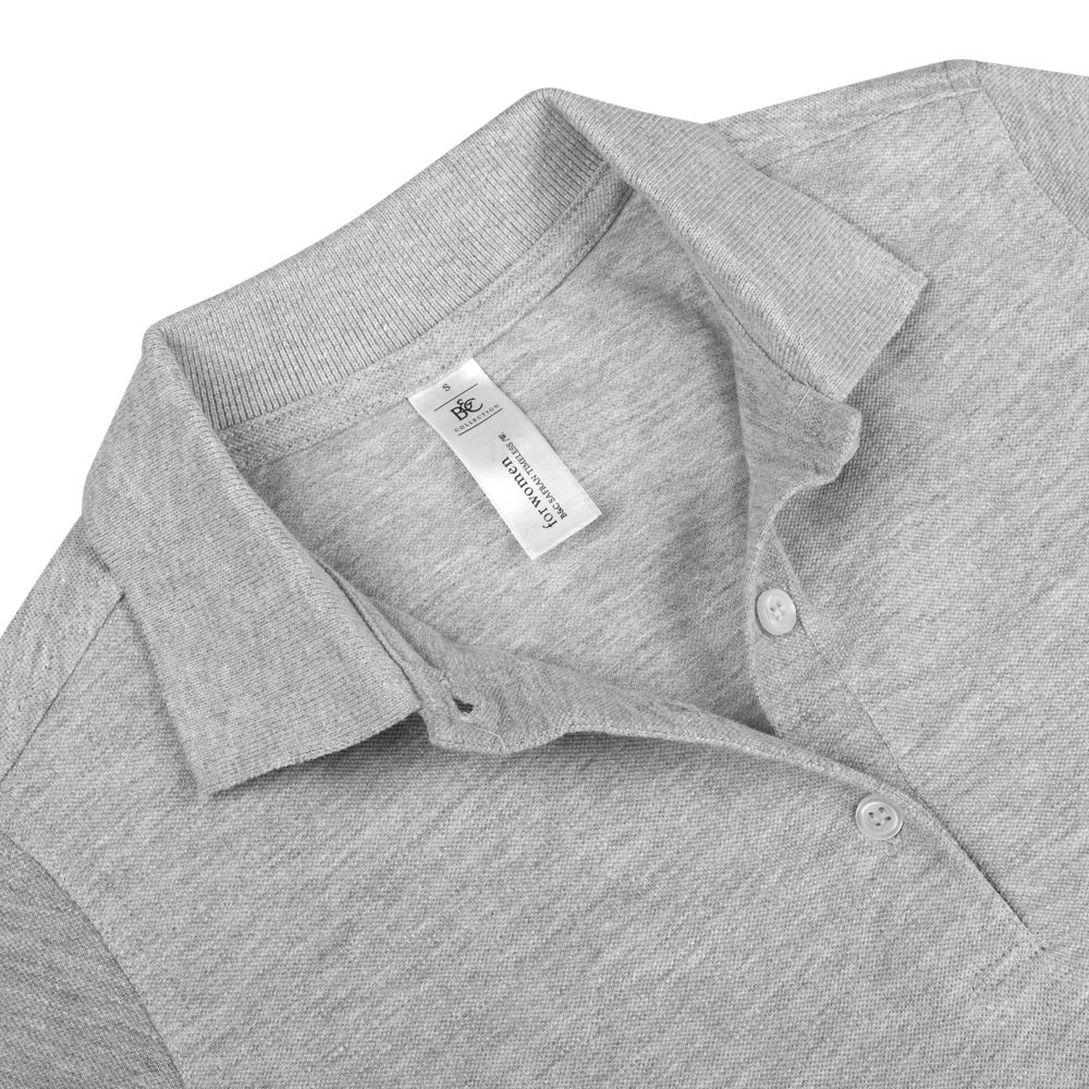 Рубашка поло женская Safran Timeless серый меланж — изображение 4