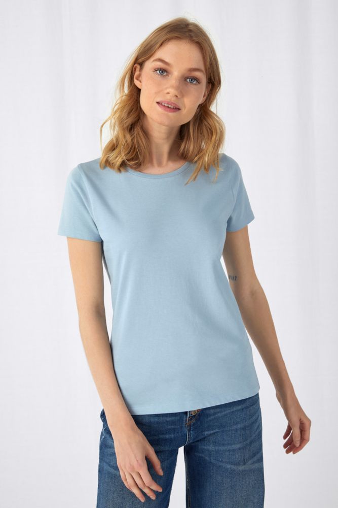 Футболка женская E150 Inspire (Organic), ярко-розовая (фуксия) — изображение 6