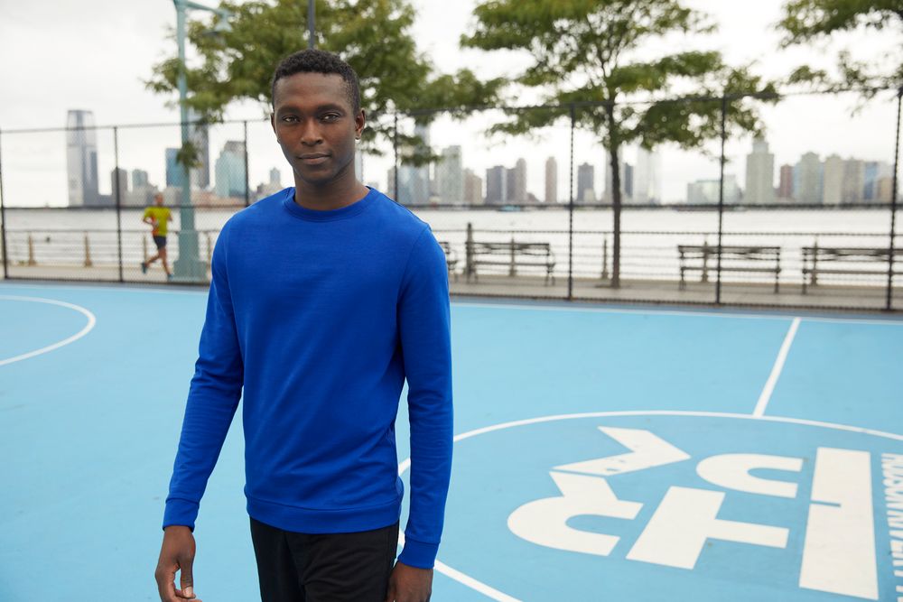 Свитшот унисекс Set In, фиолетовый меланж — изображение 6