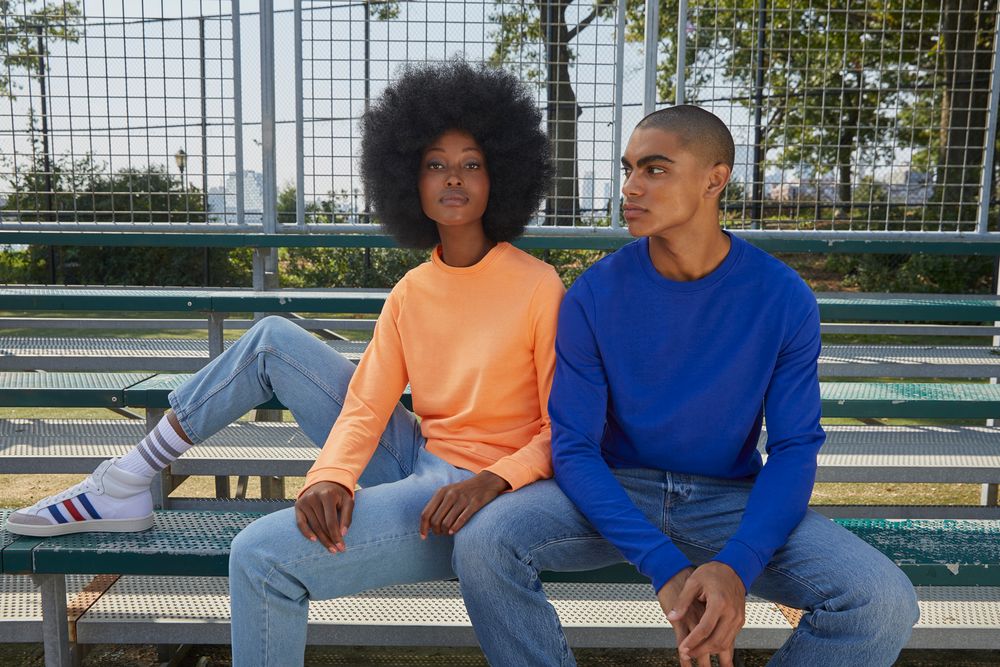 Свитшот унисекс Set In, фиолетовый меланж — изображение 7