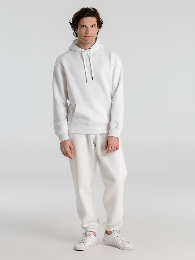 Толстовка с капюшоном унисекс King, белая — изображение 9