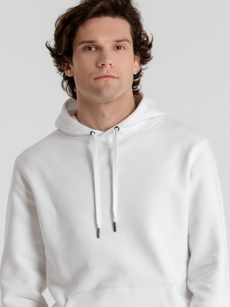 Толстовка с капюшоном унисекс King, белая — изображение 8