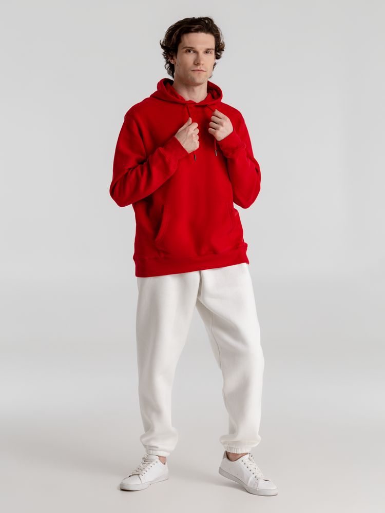 Толстовка с капюшоном унисекс King, красная — изображение 9