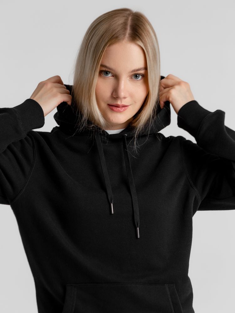 Толстовка с капюшоном унисекс King, черная — изображение 4