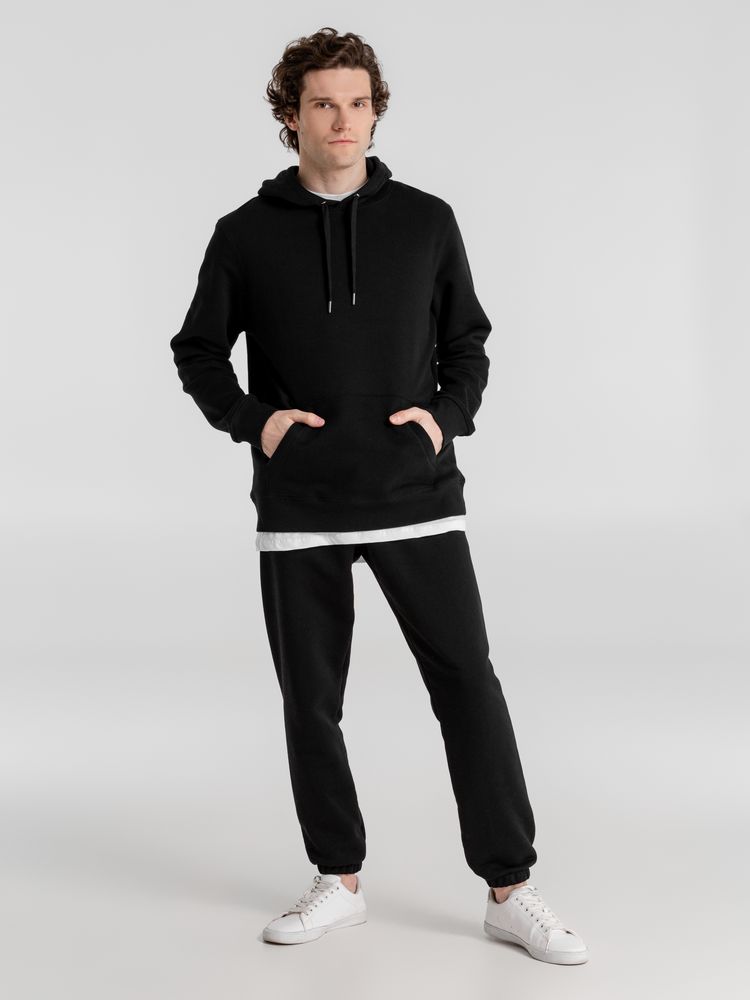 Толстовка с капюшоном унисекс King, черная — изображение 9