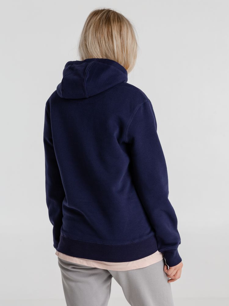 Толстовка с капюшоном унисекс King, темно-синяя — изображение 6