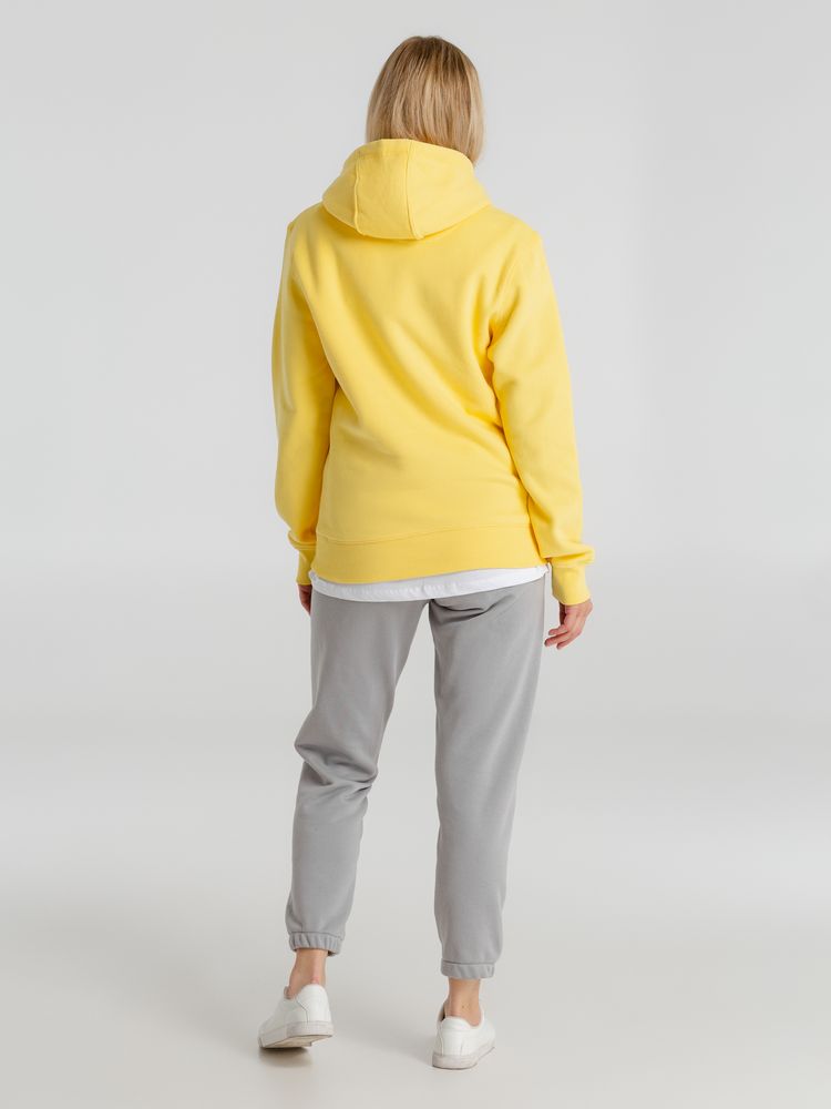 Толстовка с капюшоном унисекс King, желтая — изображение 11