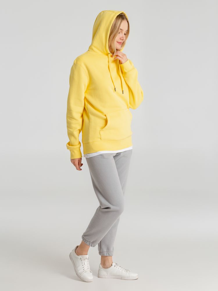 Толстовка с капюшоном унисекс King, желтая — изображение 10