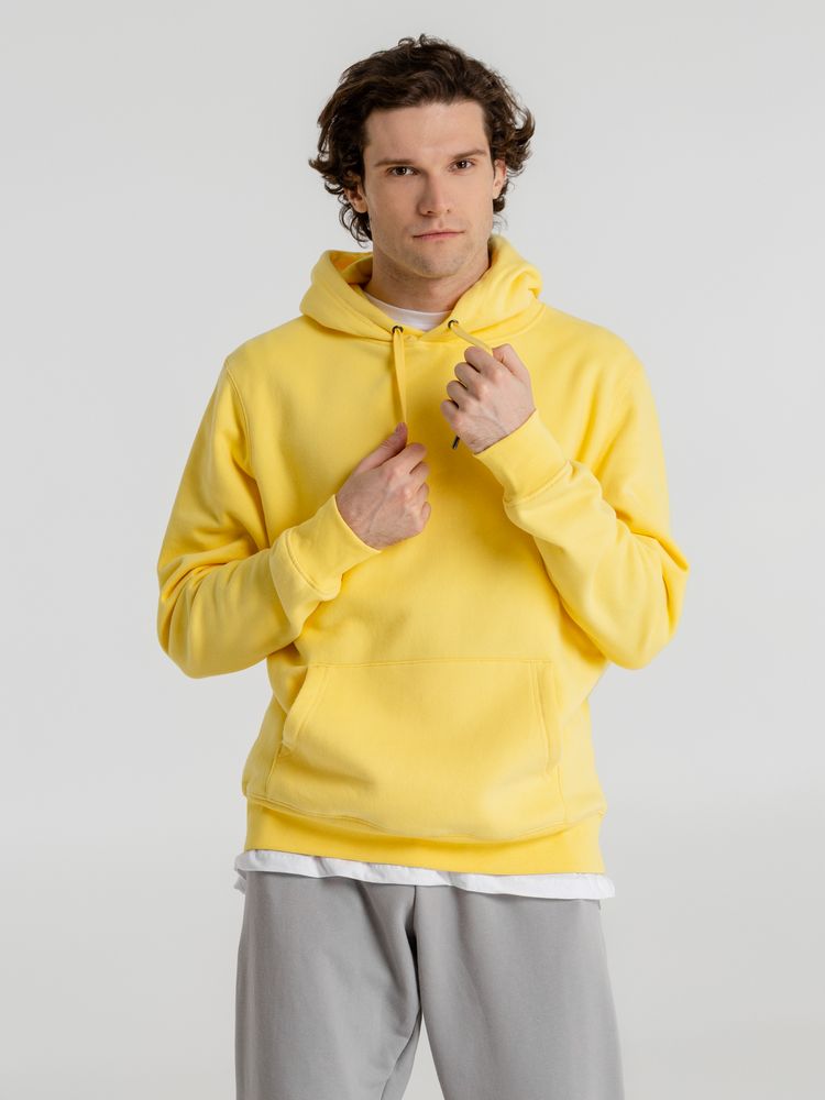 Толстовка с капюшоном унисекс King, желтая — изображение 4
