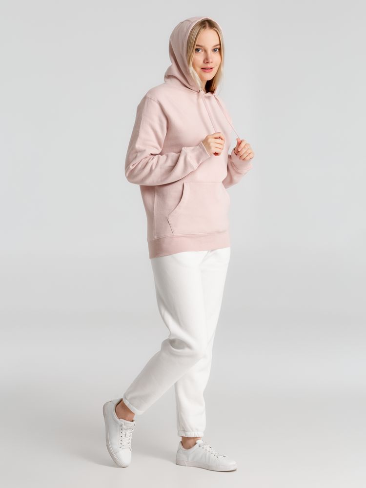 Толстовка с капюшоном унисекс King, розовая — изображение 6