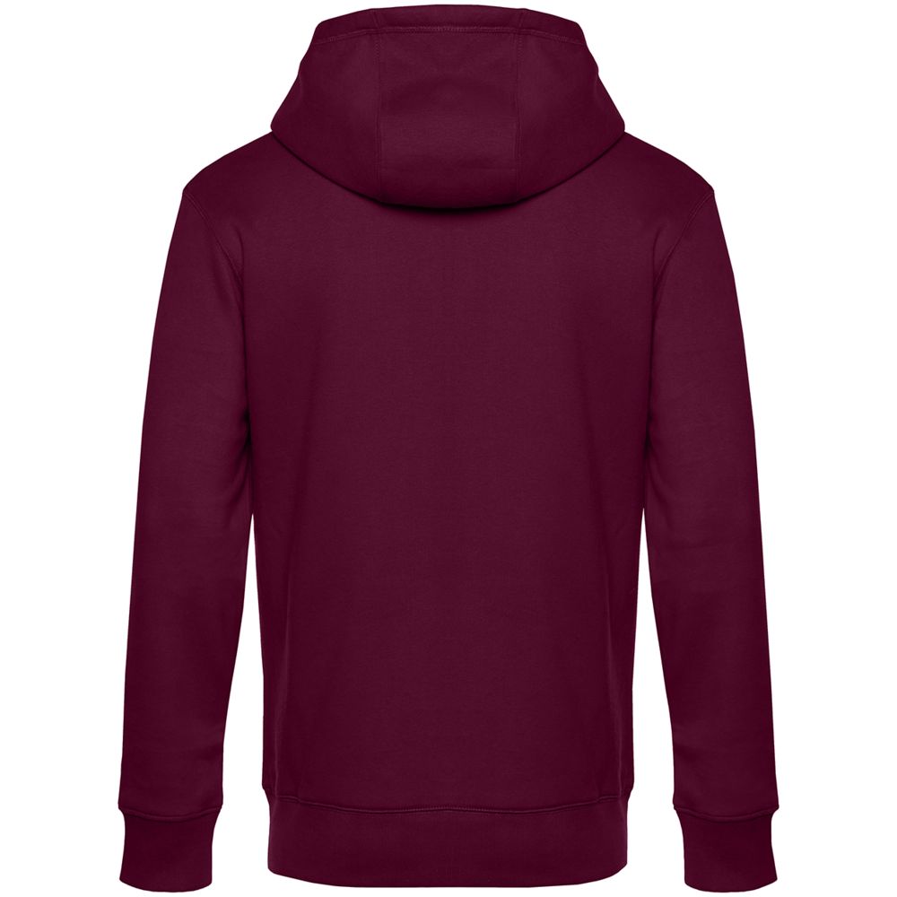 Толстовка с капюшоном унисекс King, бордовая — изображение 3