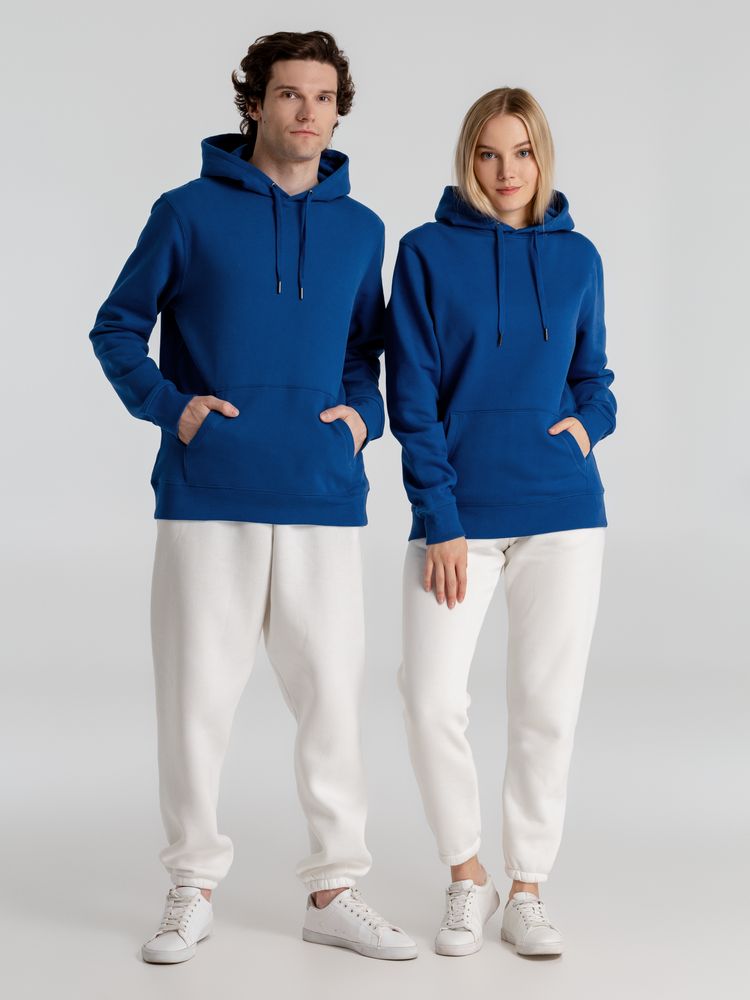 Толстовка с капюшоном унисекс King, ярко-синяя — изображение 13