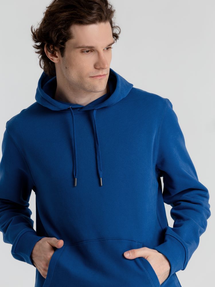 Толстовка с капюшоном унисекс King, ярко-синяя — изображение 9