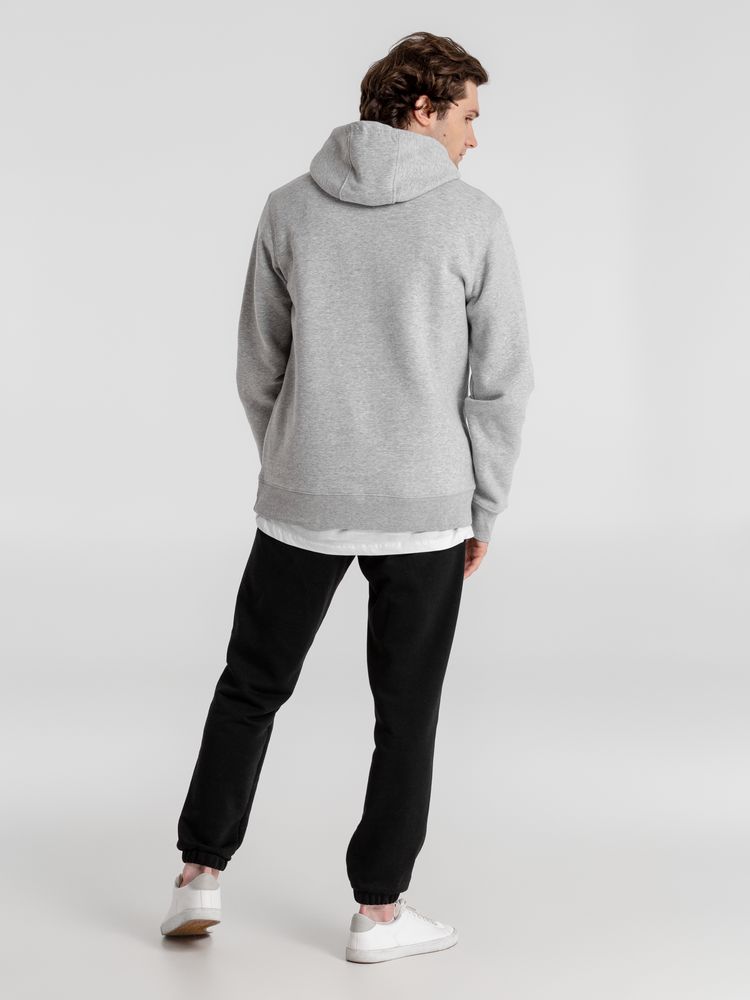 Толстовка с капюшоном унисекс King, серый меланж — изображение 7