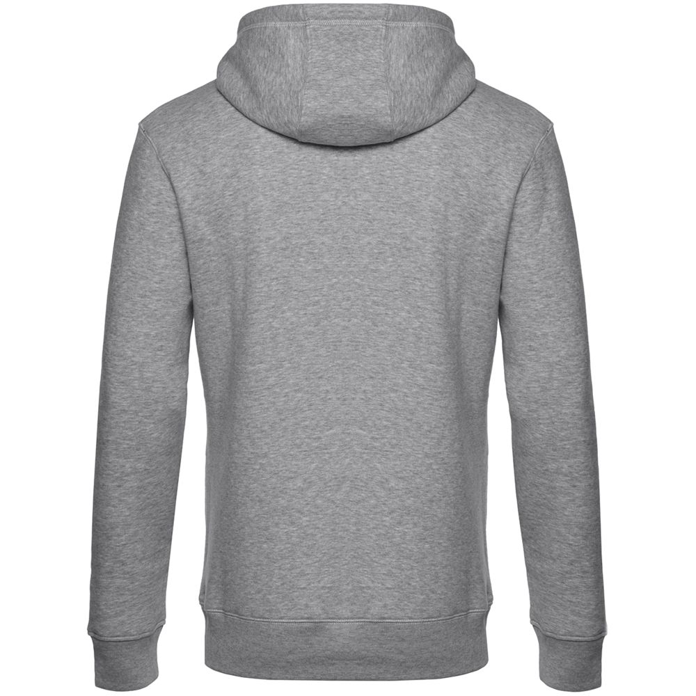 Толстовка с капюшоном унисекс King, серый меланж — изображение 3