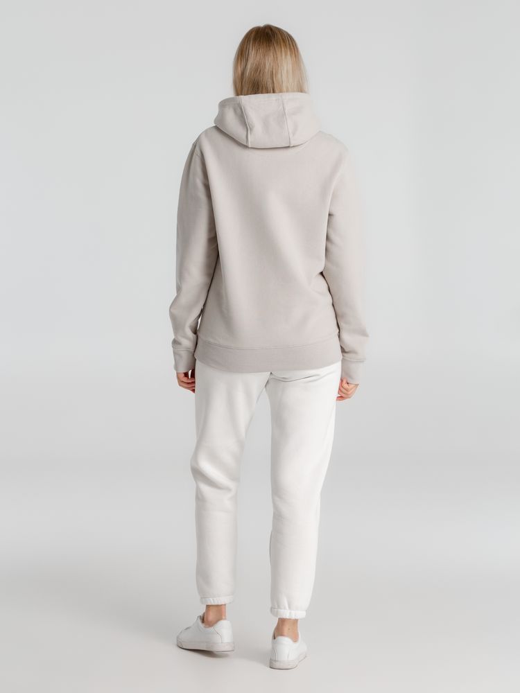 Толстовка с капюшоном унисекс King, дымчато-серая — изображение 12