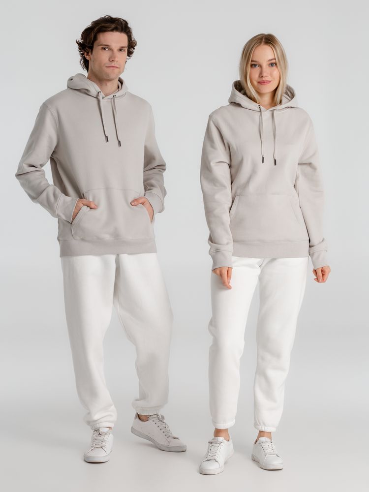 Толстовка с капюшоном унисекс King, дымчато-серая — изображение 13