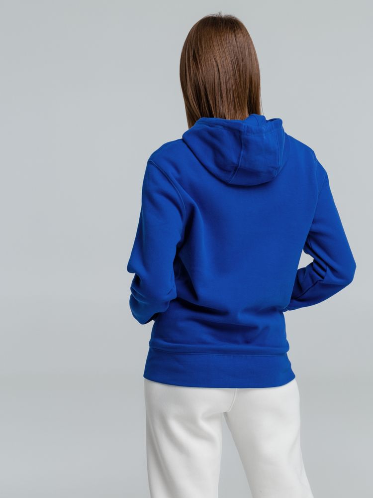 Толстовка на молнии с капюшоном унисекс King, ярко-синяя — изображение 7