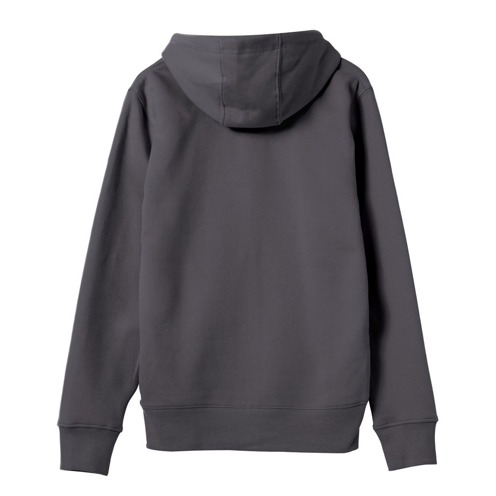 Толстовка на молнии с капюшоном унисекс King, темно-серая — изображение 3