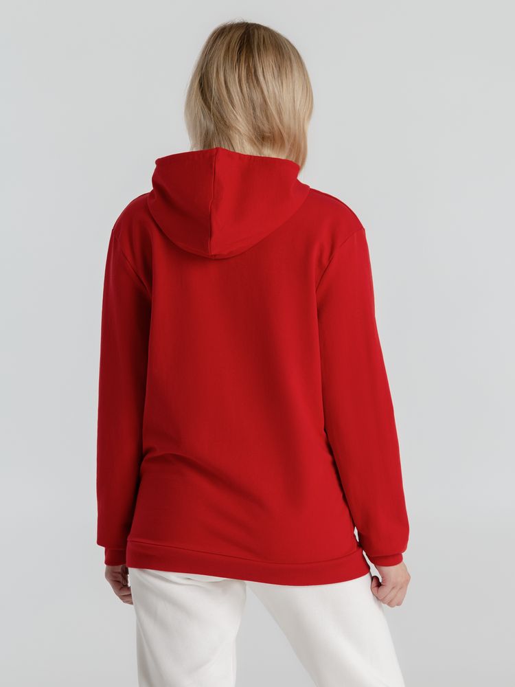 Толстовка с капюшоном унисекс Hoodie, красная — изображение 13