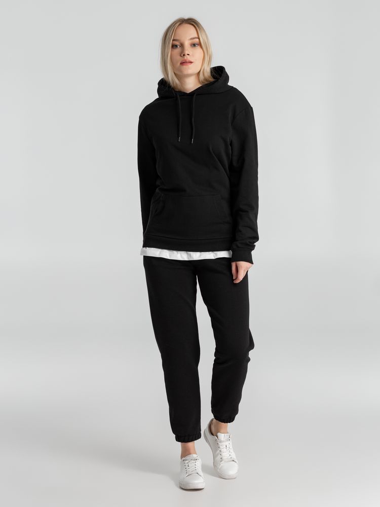 Толстовка с капюшоном унисекс Hoodie, черная — изображение 12