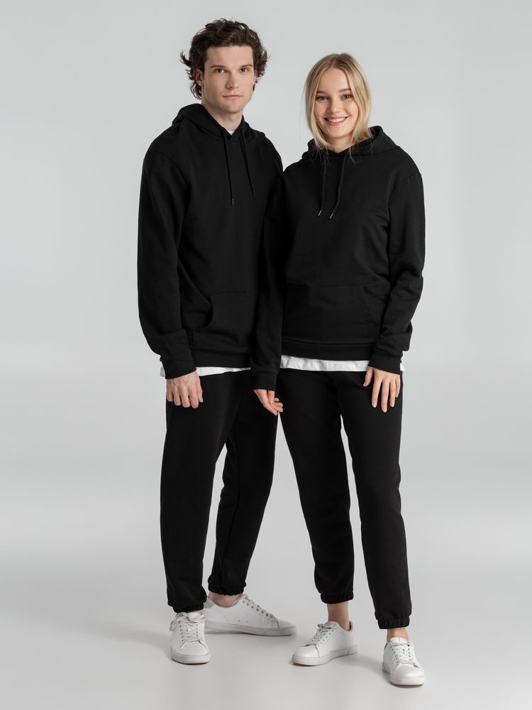 Толстовка с капюшоном унисекс Hoodie, черная — изображение 15