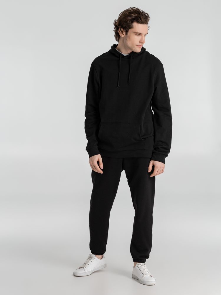 Толстовка с капюшоном унисекс Hoodie, черная — изображение 8