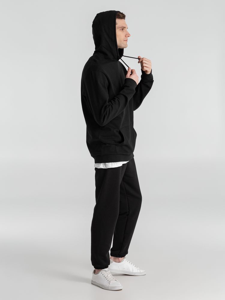 Толстовка с капюшоном унисекс Hoodie, черная — изображение 9