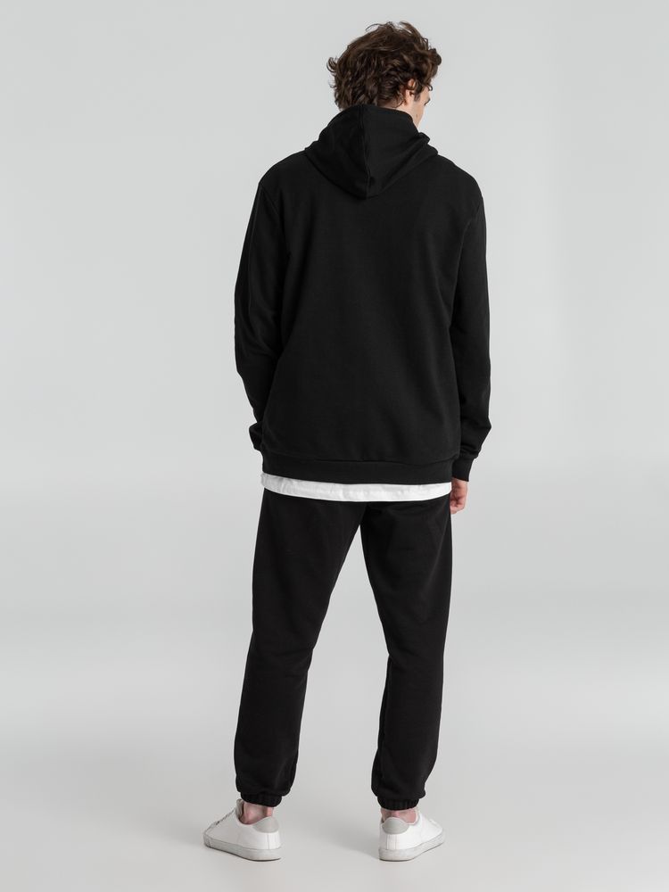 Толстовка с капюшоном унисекс Hoodie, черная — изображение 10