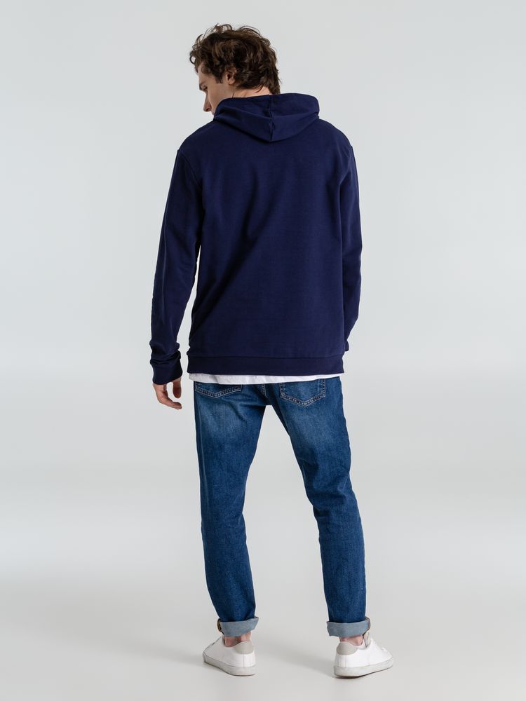 Толстовка с капюшоном унисекс Hoodie, темно-синяя — изображение 16