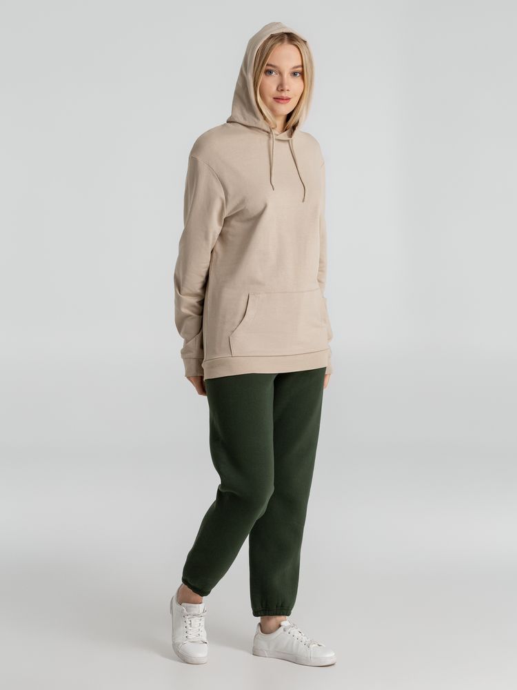 Толстовка с капюшоном унисекс Hoodie, бежевая — изображение 13