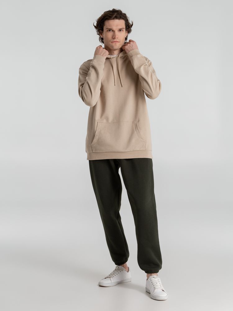 Толстовка с капюшоном унисекс Hoodie, бежевая — изображение 8