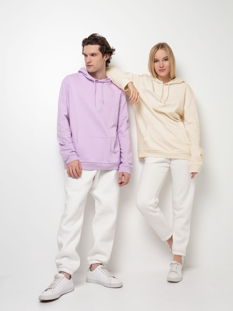 Толстовка с капюшоном унисекс Hoodie, светло-желтая — изображение 15