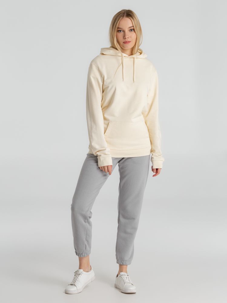 Толстовка с капюшоном унисекс Hoodie, светло-желтая — изображение 8