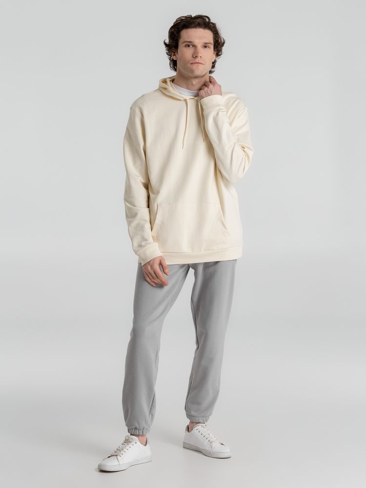 Толстовка с капюшоном унисекс Hoodie, светло-желтая — изображение 12