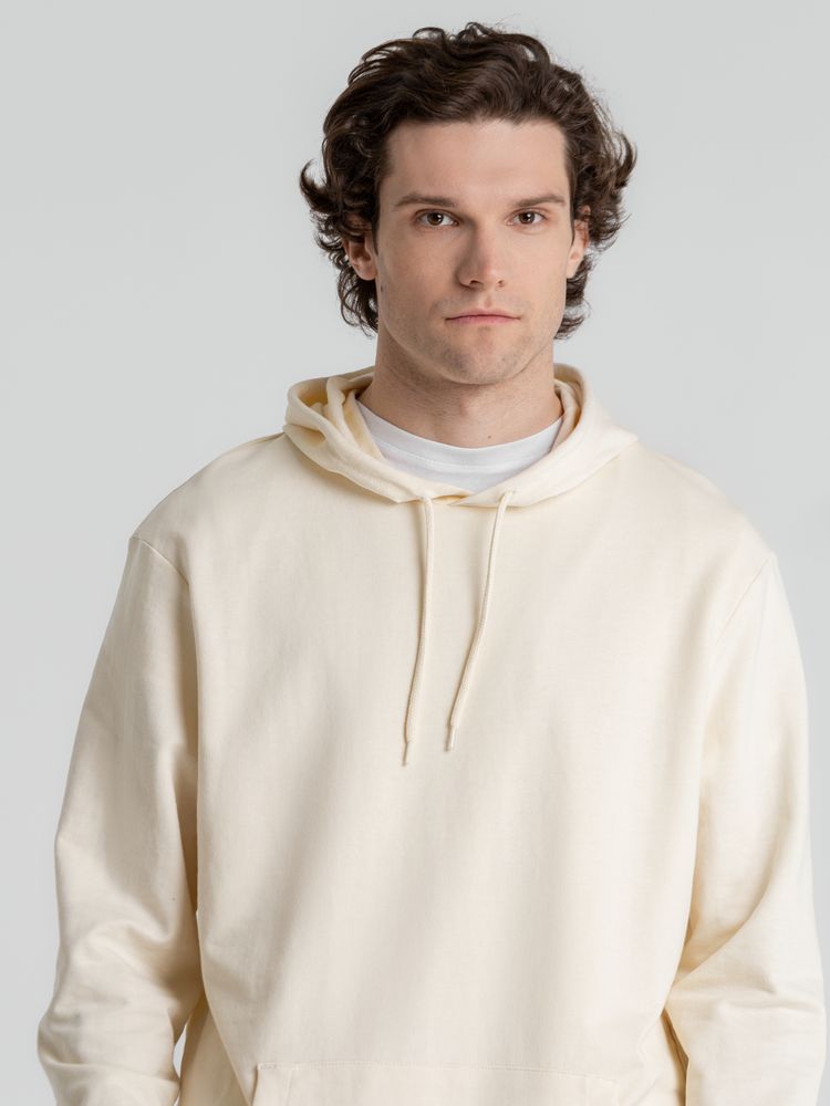 Толстовка с капюшоном унисекс Hoodie, светло-желтая — изображение 11