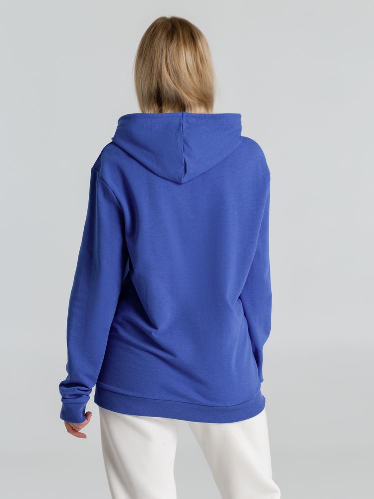 Толстовка с капюшоном унисекс Hoodie, ярко-синий меланж — изображение 8