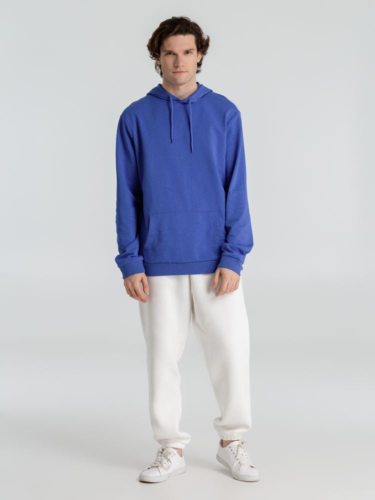 Толстовка с капюшоном унисекс Hoodie, ярко-синий меланж — изображение 13