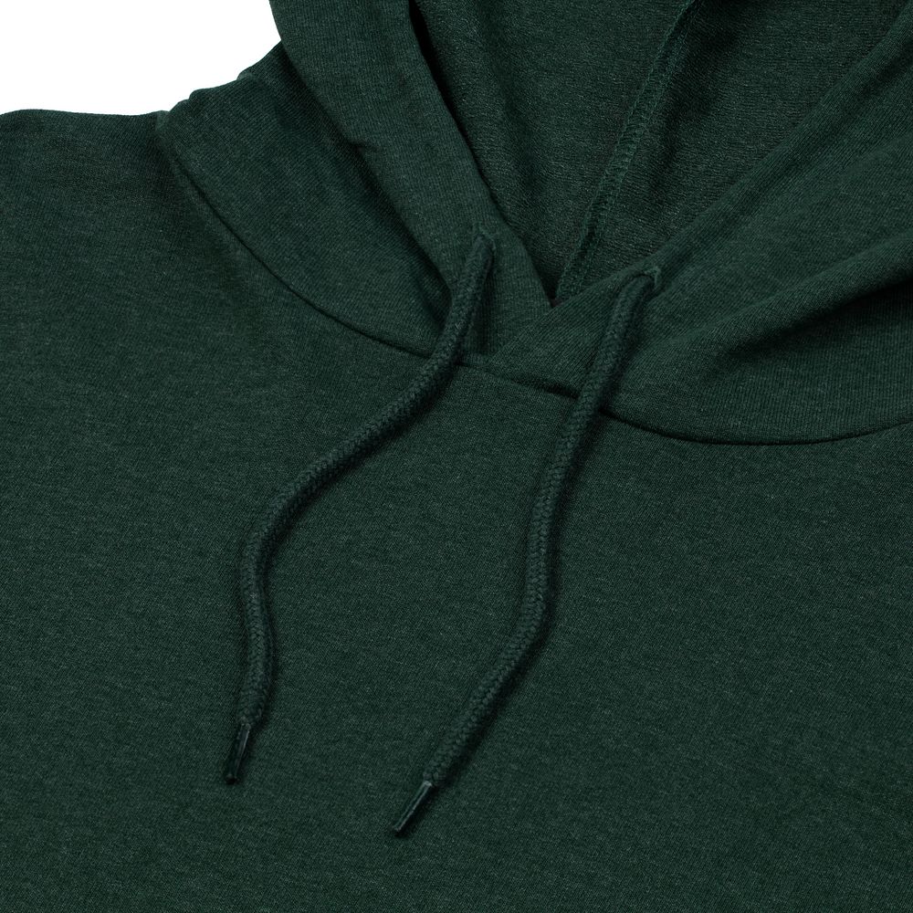 Толстовка с капюшоном унисекс Hoodie, темно-зеленый меланж — изображение 4