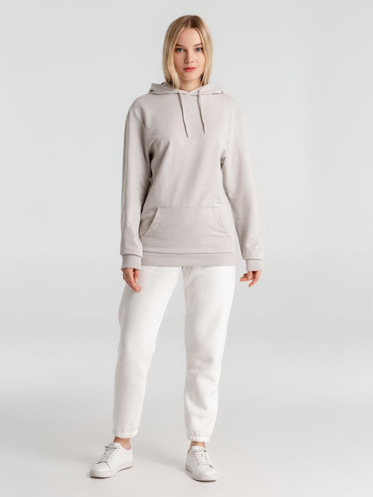 Толстовка с капюшоном унисекс Hoodie, дымчато-серая — изображение 14