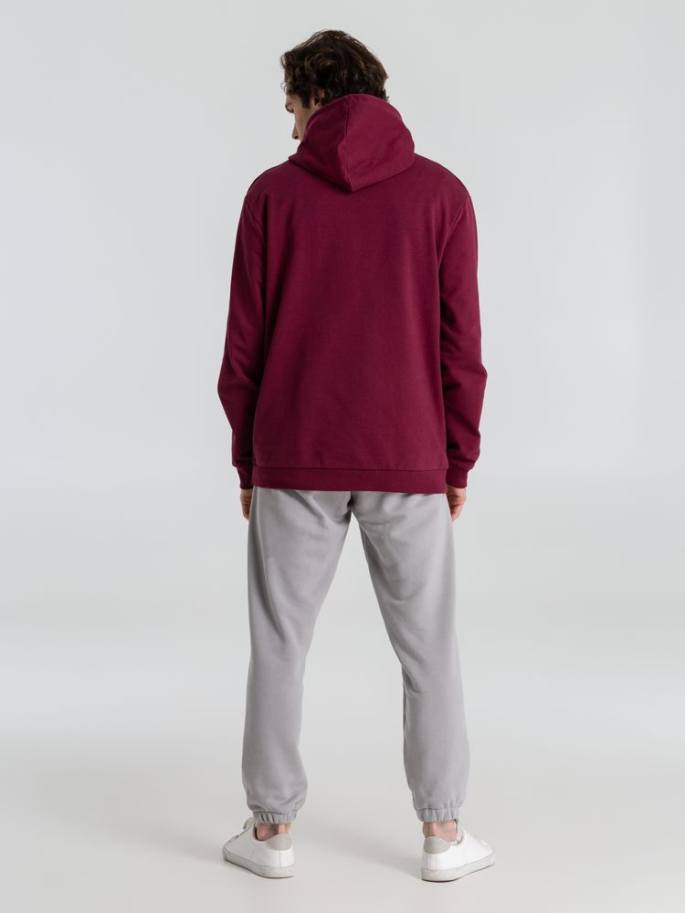 Толстовка с капюшоном унисекс Hoodie, бордовая — изображение 16