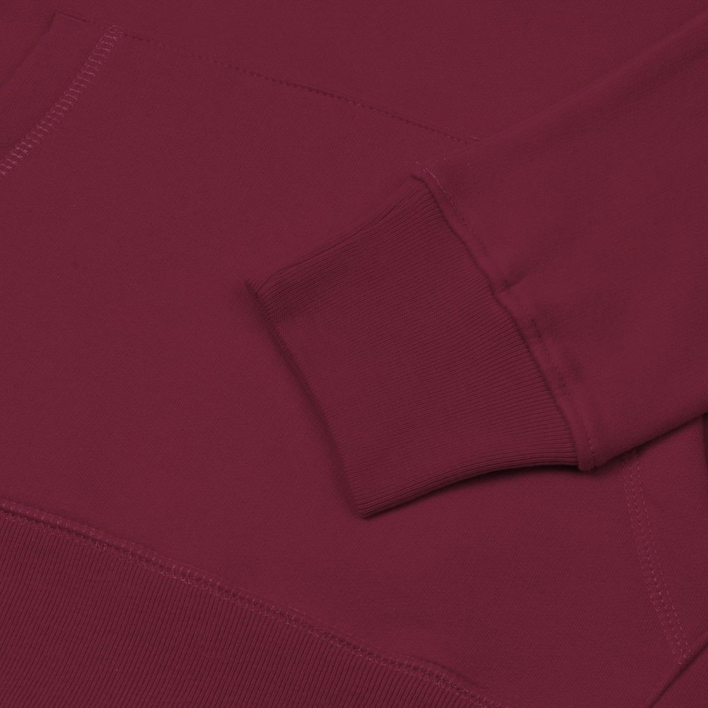 Толстовка с капюшоном унисекс Hoodie, бордовая — изображение 5