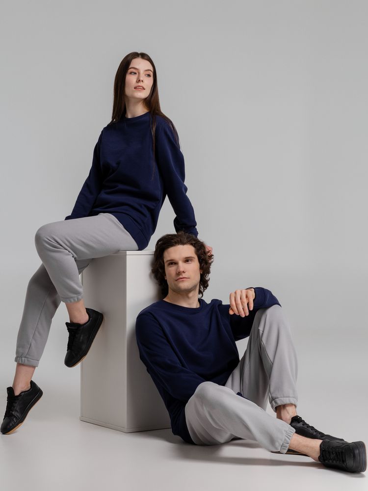 Свитшот унисекс BNC Inspire (Organic), темно-синий — изображение 14