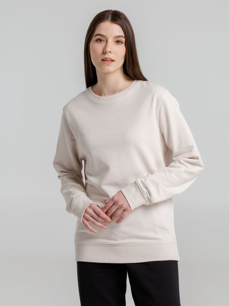 Свитшот унисекс BNC Inspire (Organic), молочно-белый — изображение 10