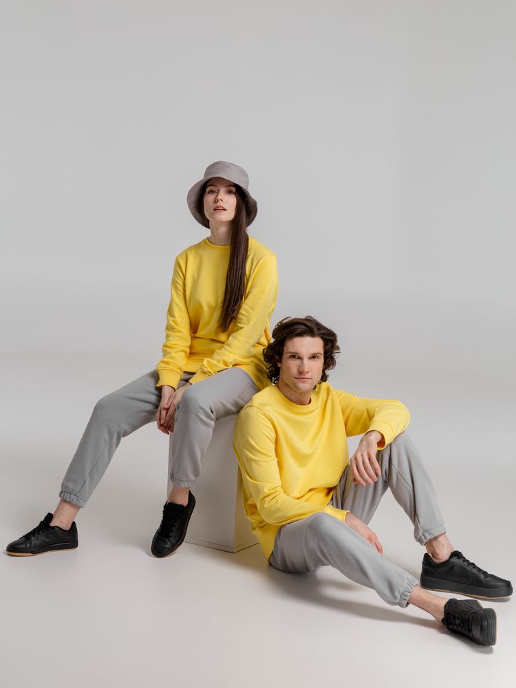 Свитшот унисекс BNC Inspire (Organic), желтый — изображение 14