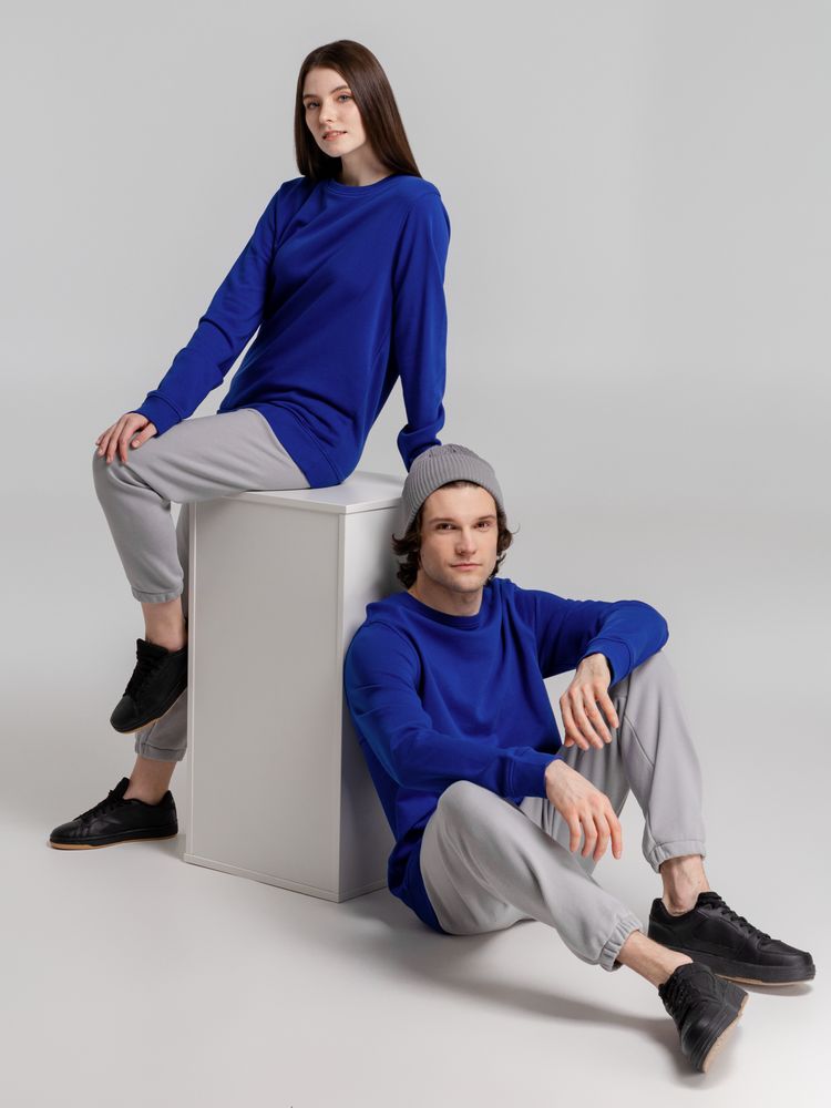 Свитшот унисекс BNC Inspire (Organic), ярко-синий — изображение 12