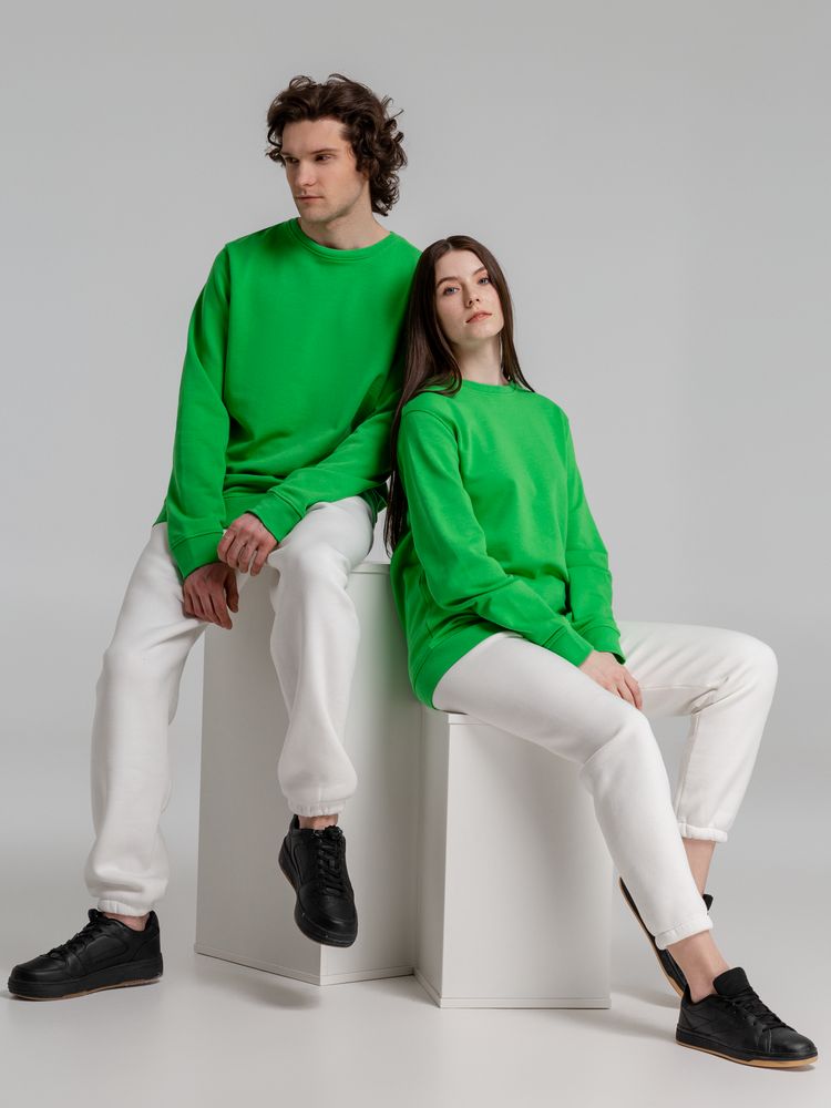 Свитшот унисекс BNC Inspire (Organic), зеленый — изображение 14