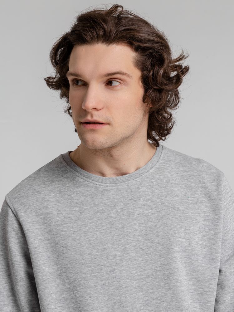 Свитшот унисекс BNC Inspire (Organic), серый меланж — изображение 10