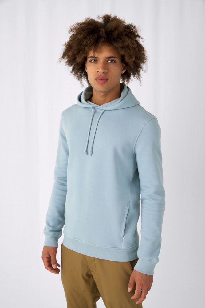 Толстовка с капюшоном унисекс BNC Inspire (Organic), зеленое яблоко — изображение 6